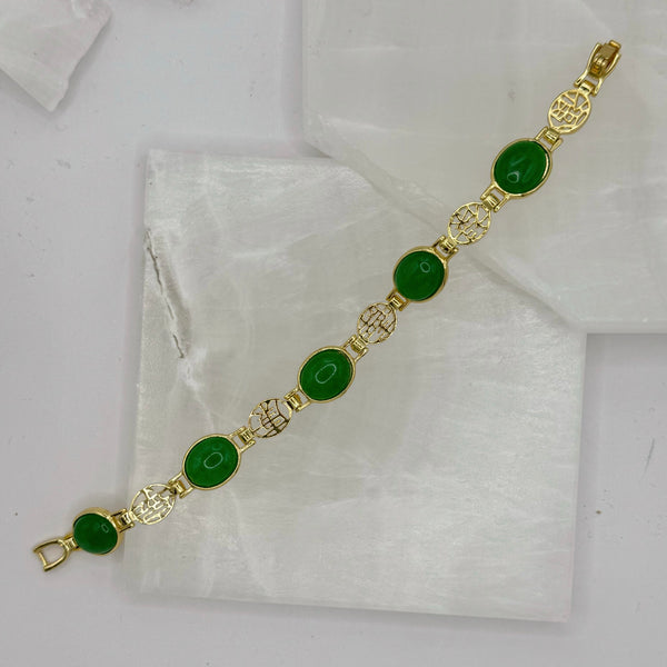 GOOD LUCK GREEN JADE bracelet