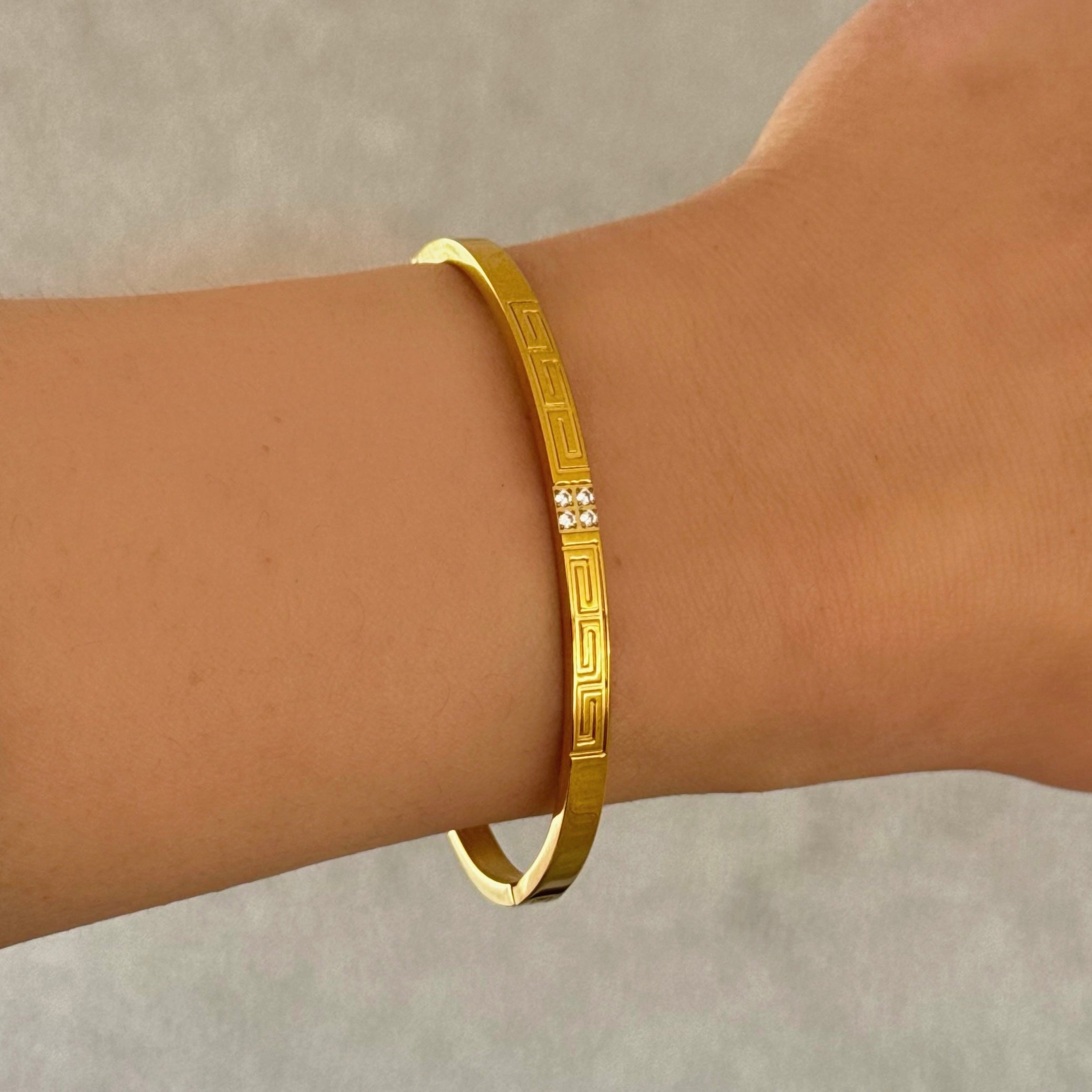 GOLD CRYSTAL SACE bangle