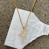 GOLD BOLD ANKH necklace