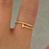 GOLD NAIL ring