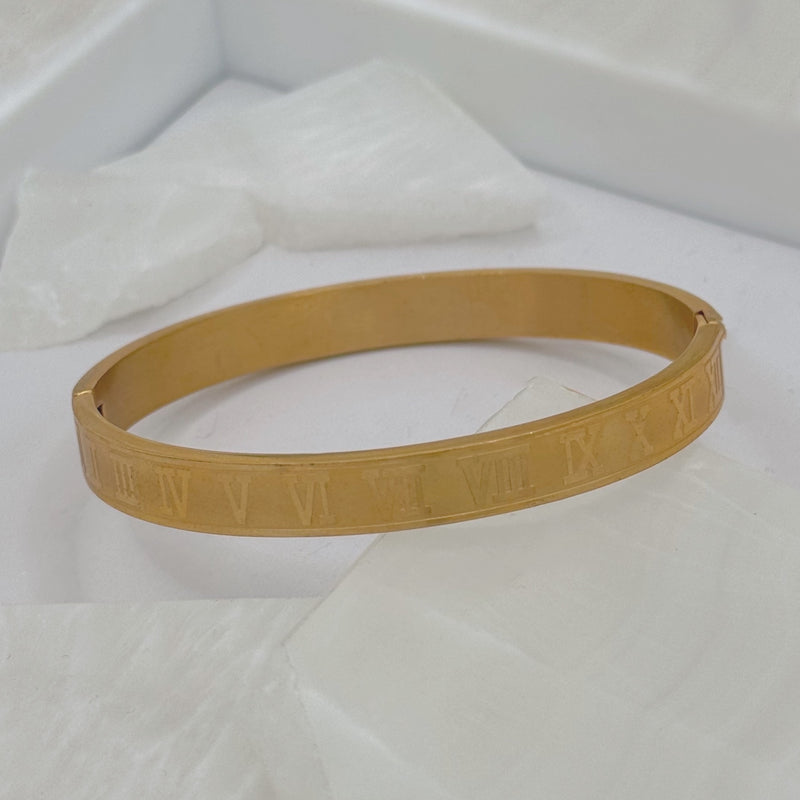 8MM ROSE GOLD ROMAN bangle