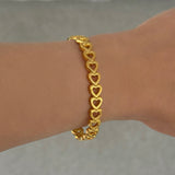 GOLD HEART bangle