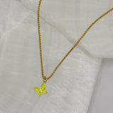 YELLOW BUTTERFLY SUPER MINI necklace