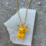 GOLD PIKACHU CARTOON necklace