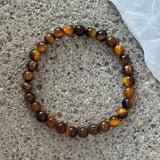 6MM TIGERS EYE BEADED bracelet