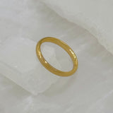 2MM THIN GOLD STEEL ring