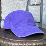 PURPLE GARMENT-DYED COTTON BASEBALL cap
