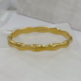 GOLD CHUNKY BAMBOO bangle