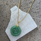 ETERNAL BLOOM GREEN JADE necklace