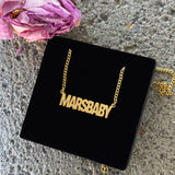 CUSTOM BOLD NAMEPLATE necklace
