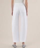 WESS HIGH RISE BRIGHT WHITE BARREL jeans