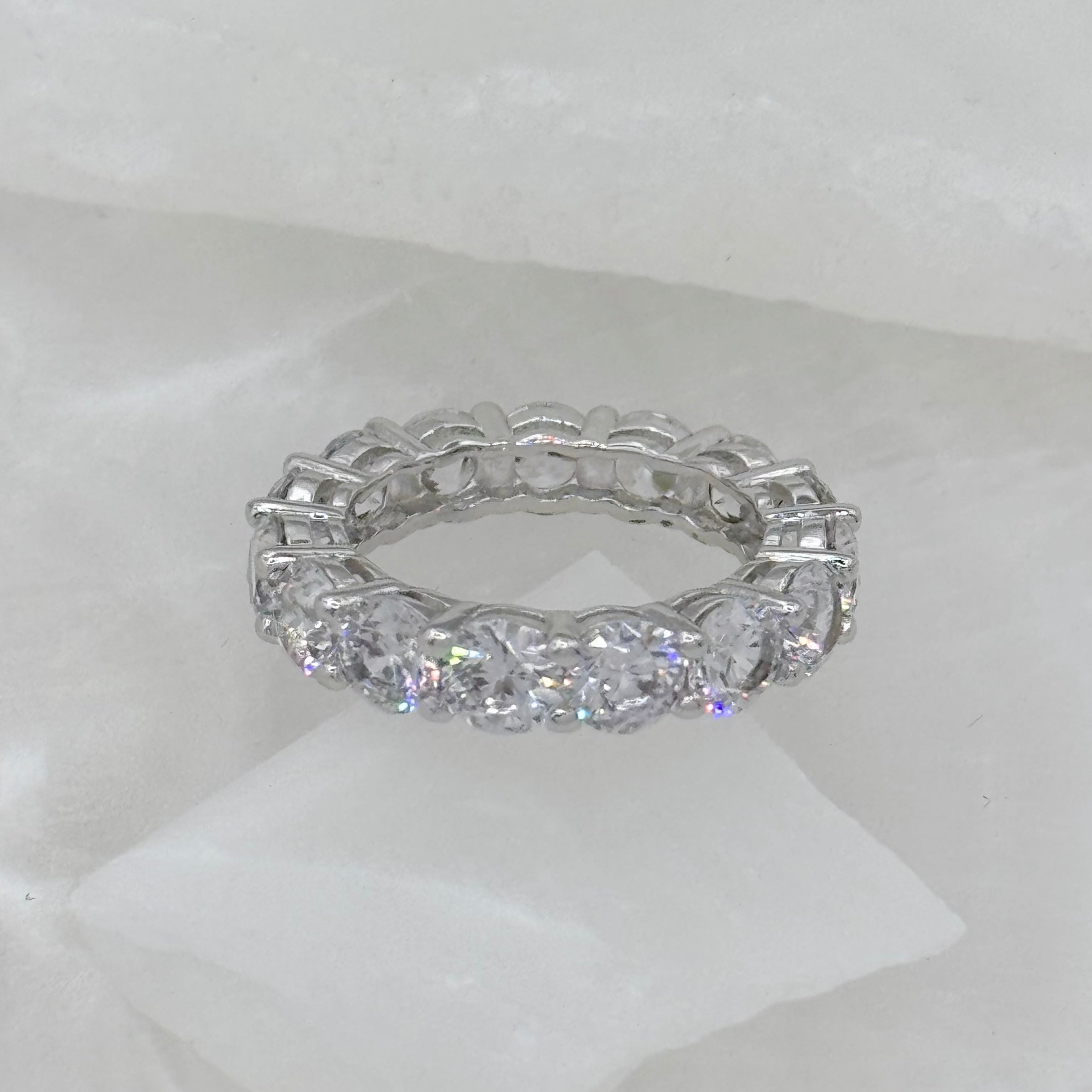 SILVER 5MM NISREEN ring