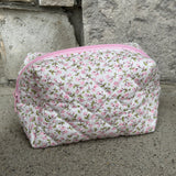 QUILTED FLORAL POUCH bag