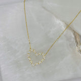 CRYSTAL CLUSTERED HEARTS necklace