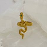GOLD STEEL SNAKE ring