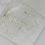 STAR HOOP earrings
