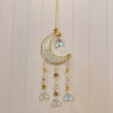 OPAL CRESCENT MOON sun catcher