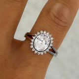SABRINA OVAL HALO ring