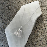 SILVER CRYSTAL BUDDHA MINI necklace