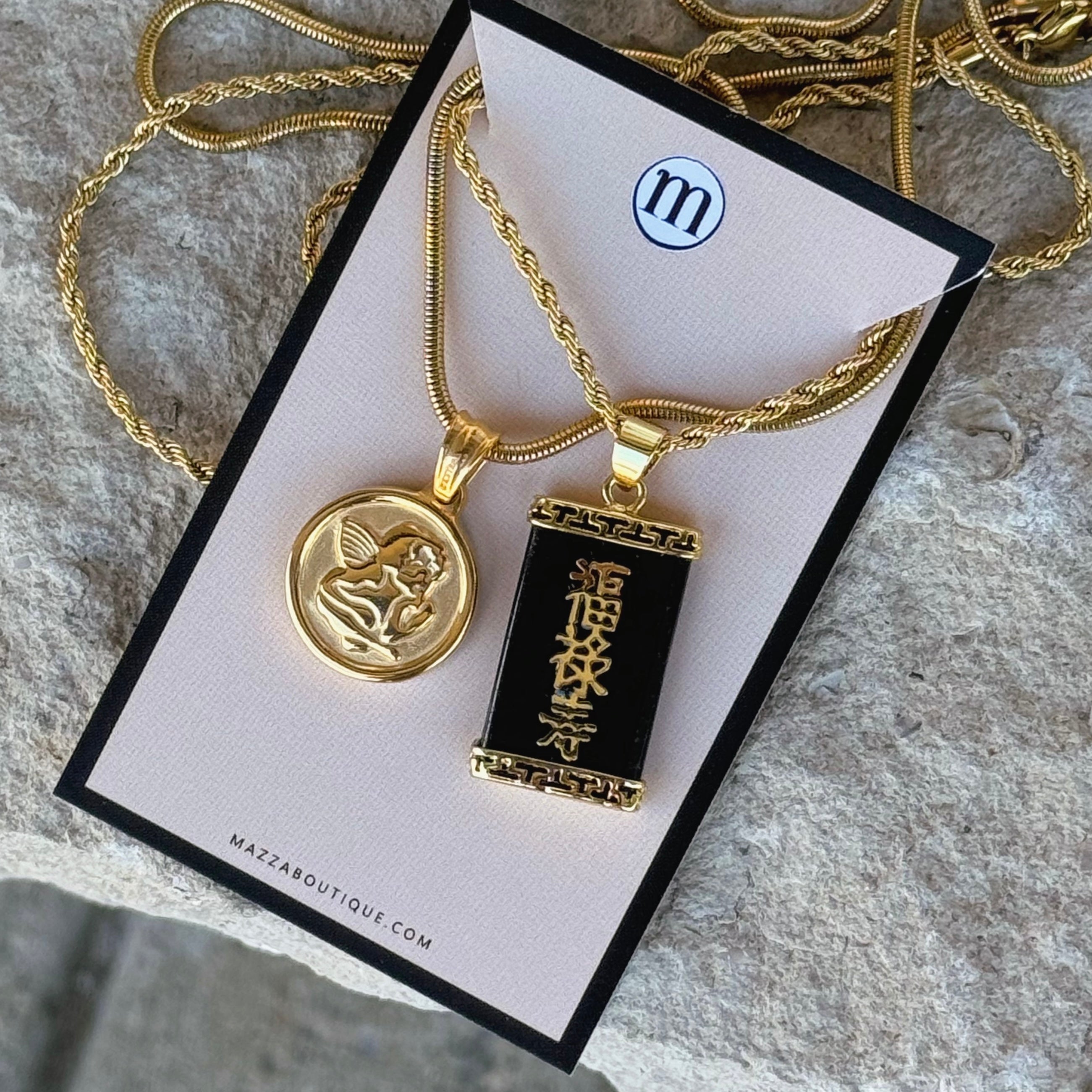 BLESSING BLACK JADE & ANGEL BABY set