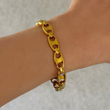 8MM GOLD MARINER bangle