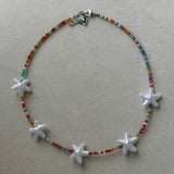 STARFISH MULTICOLOR CRYSTAL necklace
