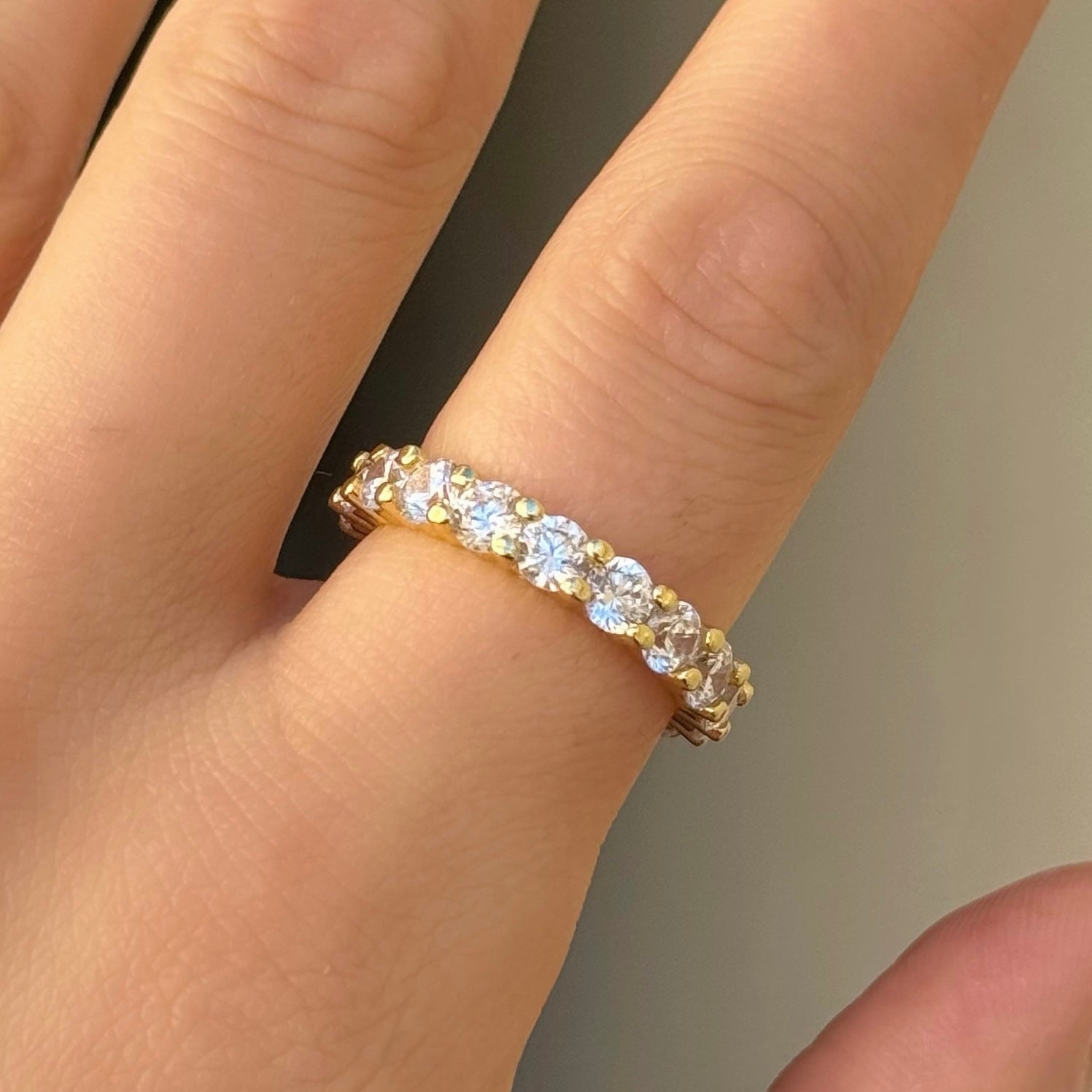 4MM GOLD CRYSTAL SINAMES ring