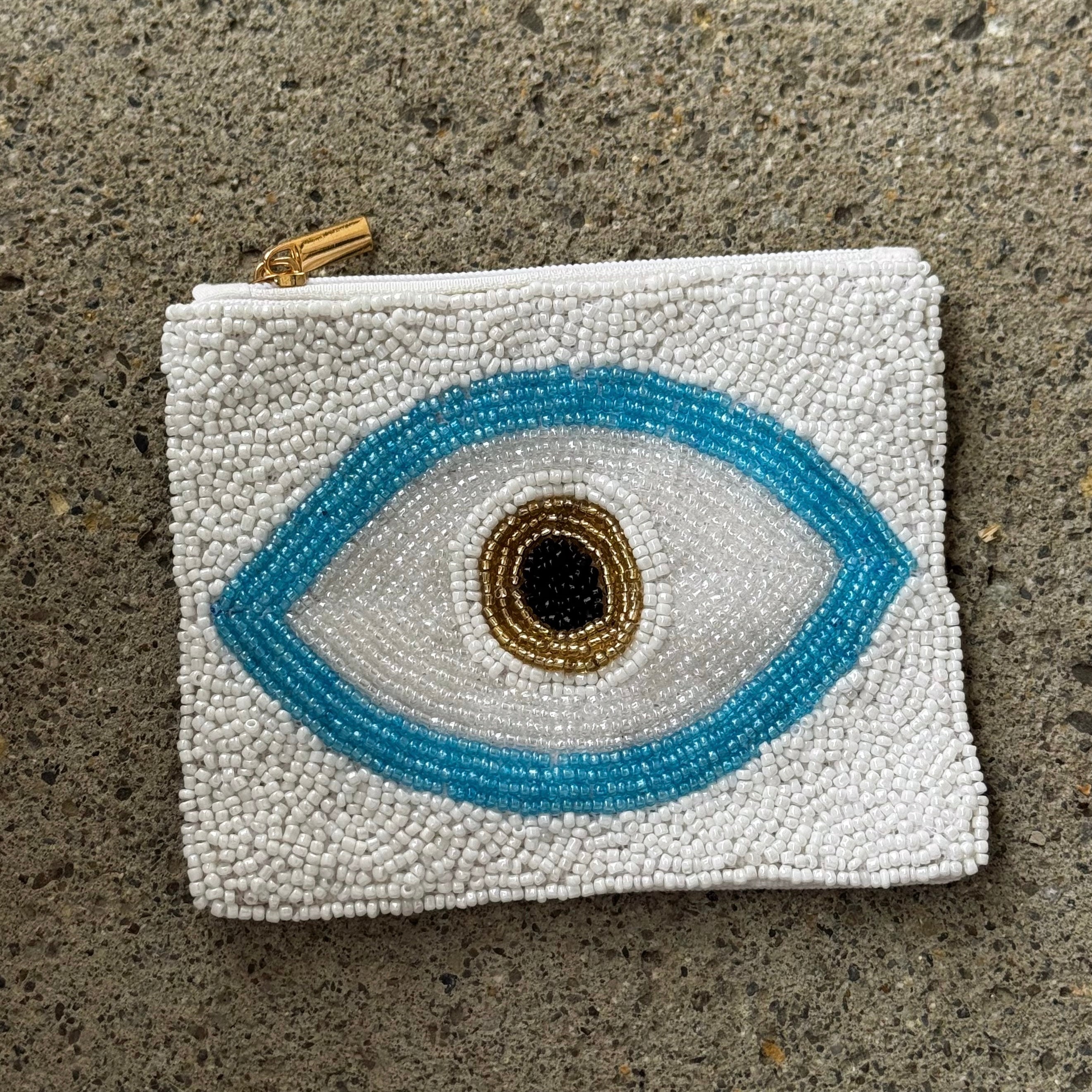 TURQUOISE EVIL EYE coin purse
