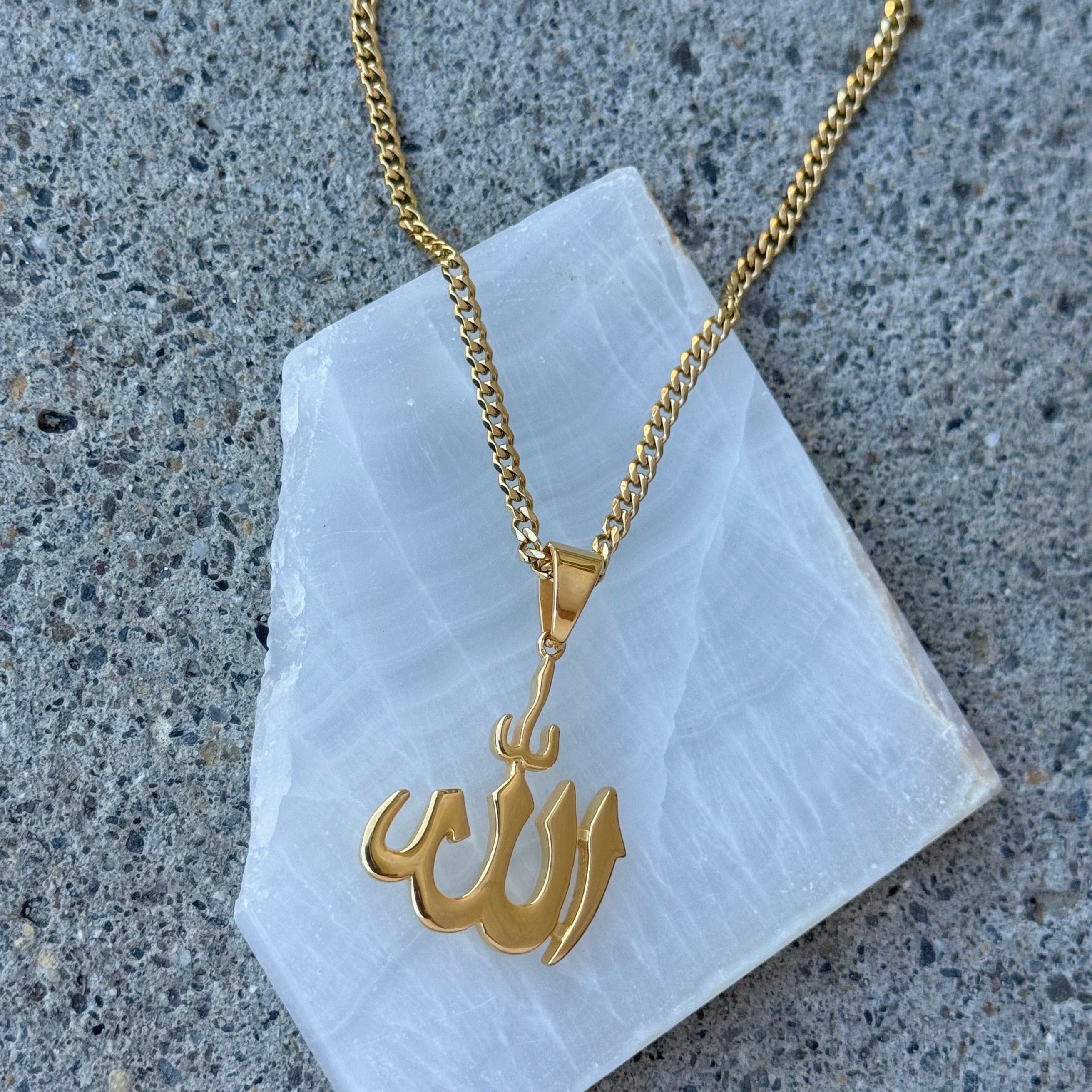 LARGE GOLD ALLAH necklace
