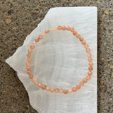SUNSTONE DIAMOND CUT BEADED bracelet