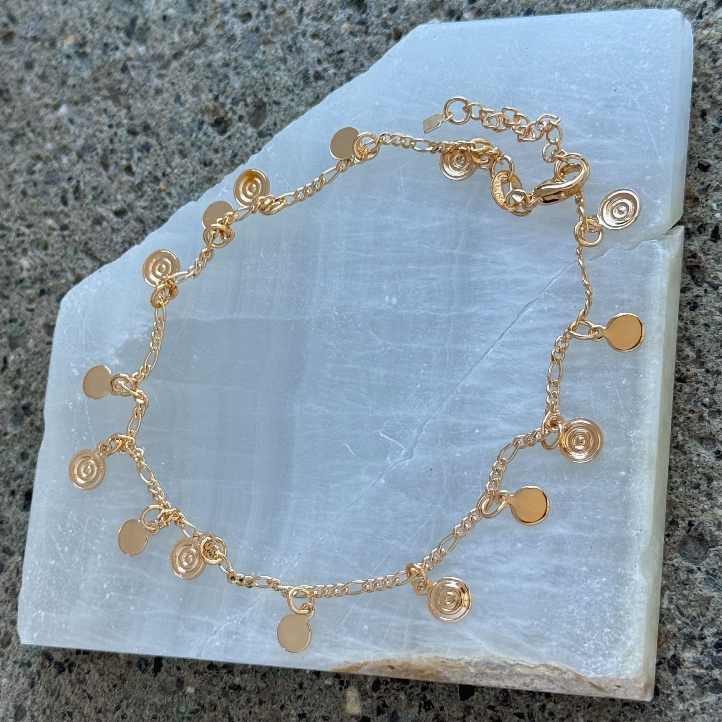 COIN SWIRL anklet