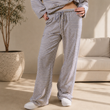 WHITE BLUE STRIPED WIDE LEG pants