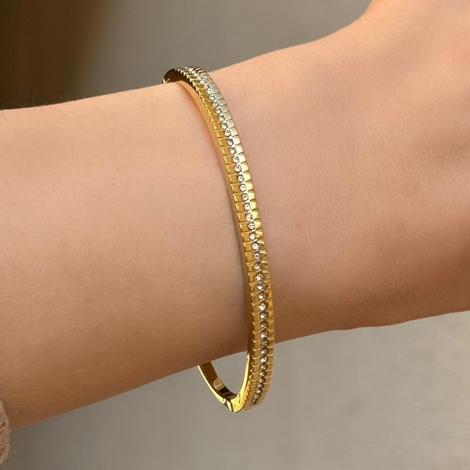 GOLD LIANA CRYSTAL bangle