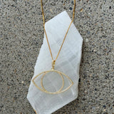 LARGE DAINTY EYE necklace