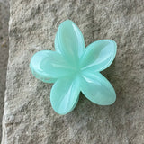 MINT GREEN FLOWER hair clip