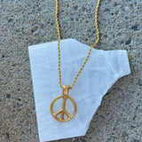 GOLD PEACE necklace