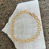 GOLD ROUND MINI BUBBLE STEEL bracelet