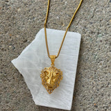 CRYSTAL LION HEAD necklace