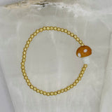 KIDS AUBURN MUSHROOM BEADED bracelet