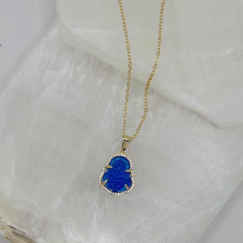 ROYAL BLUE BUDDHA SUPER MINI necklace