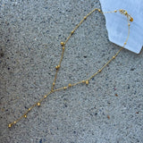 GOLD BUBBLE LARIAT necklace