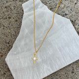 CROSS BEZEL CRYSTAL SUPER MINI necklace