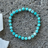 TURQUOISE SQUARE BEADED bracelet