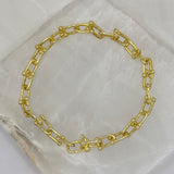 GOLD U LINK bracelet