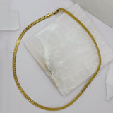 4MM FLAT CUBAN necklace