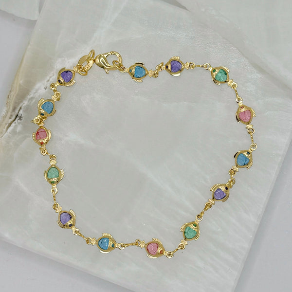 PASTEL FISH anklet