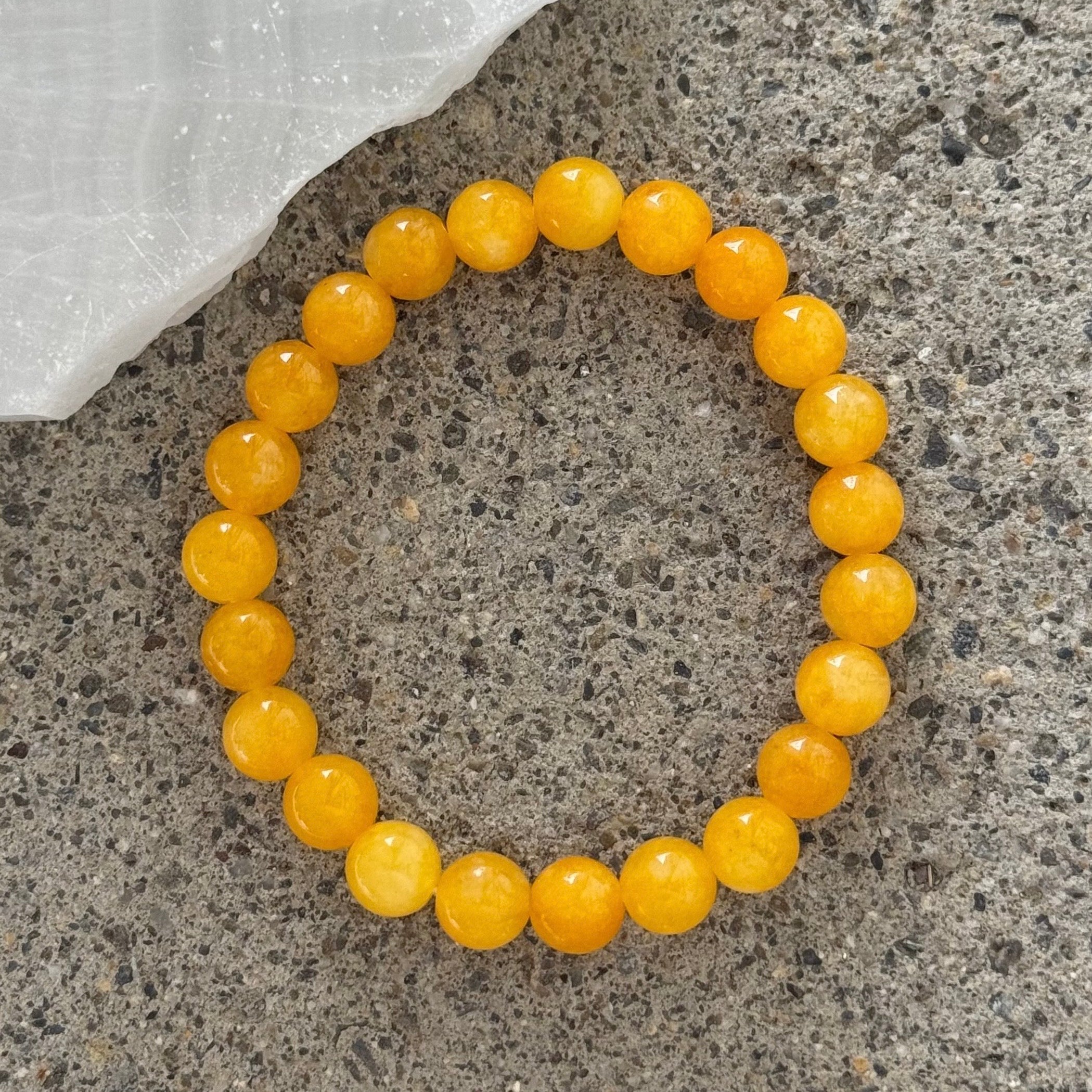 6MM CITRINE BEADED bracelet