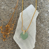 AVENTURINE BUBBLE HEART necklace