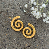 GOLD SWIRL earrings