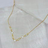 GOLD OPAL LINK necklace
